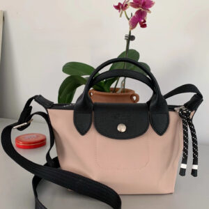 Longchamp Le Pliage再生尼龍兩用水餃包XS