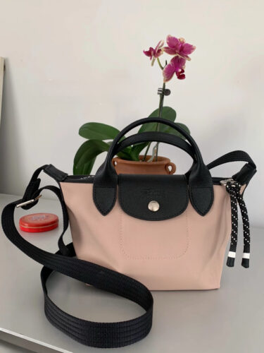 Longchamp Le Pliage再生尼龍兩用水餃包XS