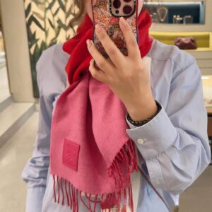 LOEWE羊毛雙面圍巾