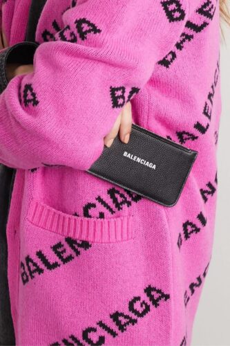 Balenciaga巴黎世家一字拉鍊零錢卡包