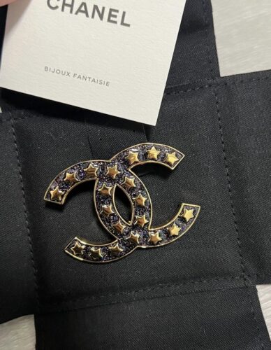 CHANEL 星星雙C 胸針